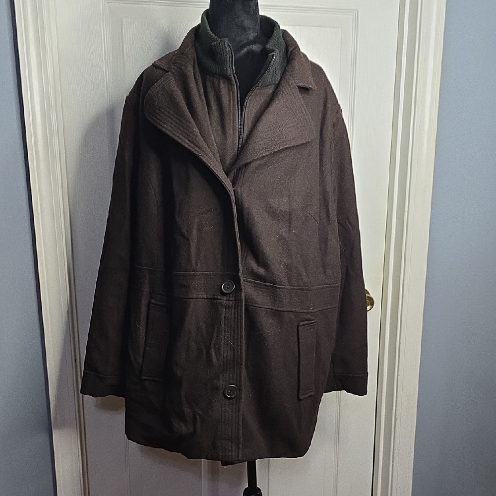 Covington Women's Dark Brown Pea Coat